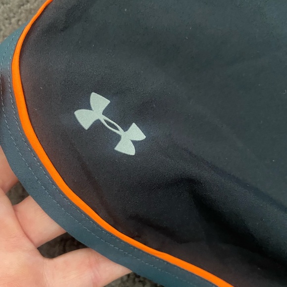 Under Armour Black and Teal Athletic Shorts - Picture 2 of 7